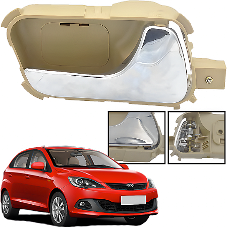 Maçaneta Interna Porta Dianteira Direita Celer 2013 a 2015 Bege