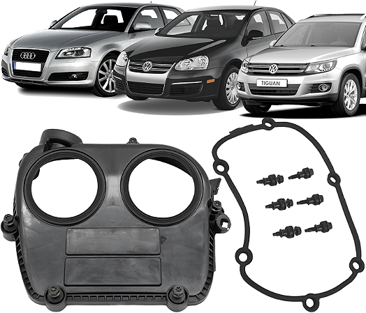 Tampa Lateral Corrente Comando Cabeçote Audi A3 A4 A5 Q3 Golf Gti Jetta Passat Tiguan 211cv