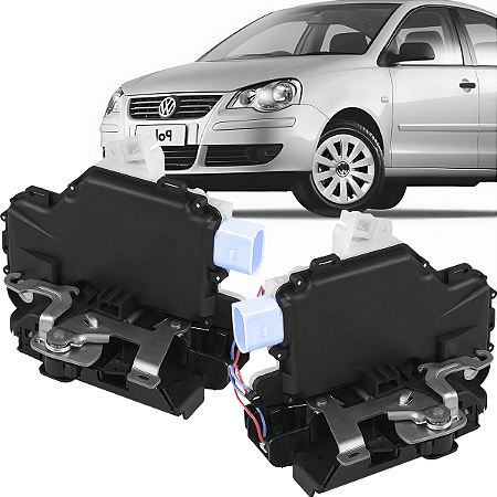 Par Fechadura Porta Dianteira Vw Polo 2003 á 2014