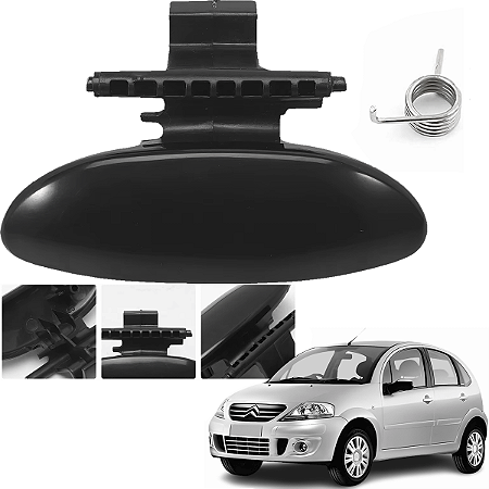 Puxador Maçaneta Porta Luvas Com Mola Citroen C3 2003 A 2012