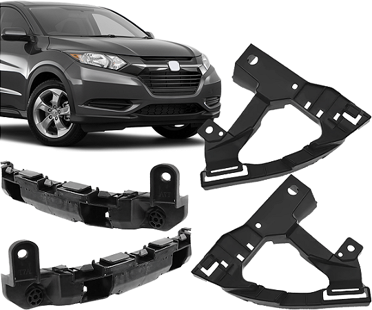 Kit Suporte Guia Farol Parachoque Dianteiro hrv 2016 a 2020