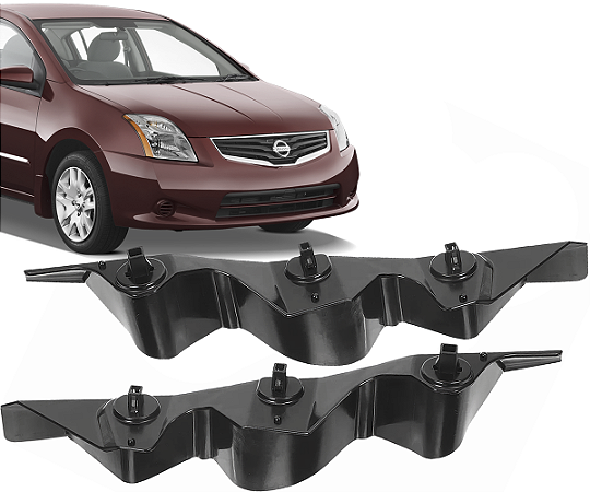Par Guia Suporte Parachoque Dianteiro Sentra 2007 a 2013