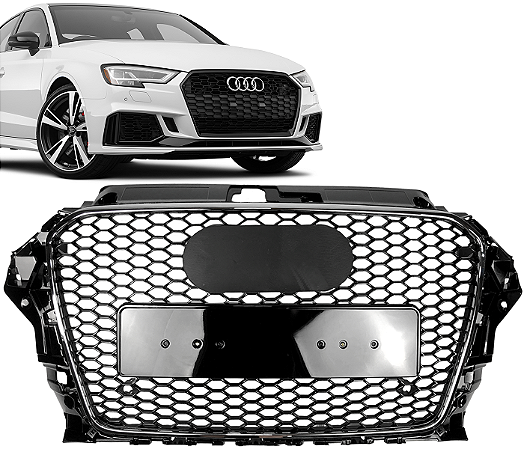 Grade Dianteira Audi A3 S3 Rs3 2013 a 2016 C/ Friso Cromado