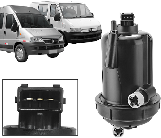 Suporte Copo Filtro Combustível Ducato Boxer Jumper 2.3 Multijet 2010 Até 2018