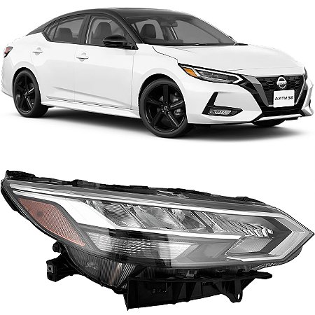 FAROL LED DIREITO SENTRA 2022 2023 2024