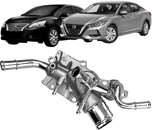 Carcaça Flange Válvula Termostática Nissan Sentra 2.0 16v 2014 a 2023