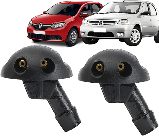Par Brucutu Esguicho Agua Parabrisas Sandero Logan Duster