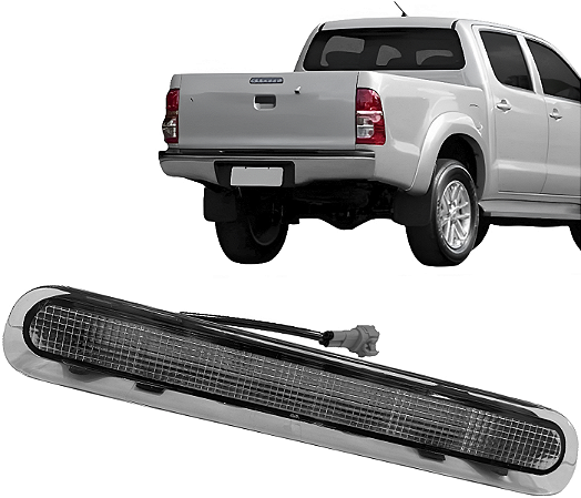 Break Light Luz Freio Tampa Traseira Hilux Srv 2005 a 2015 Cristal