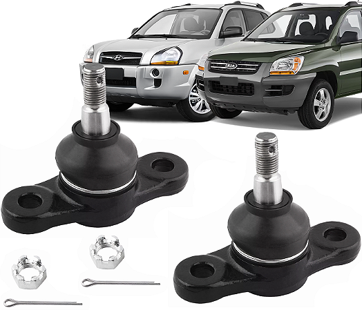 Par Pivô Bandeja Balança Inferior Tucson 2005 á 2015 Sportage 2005 á 2010