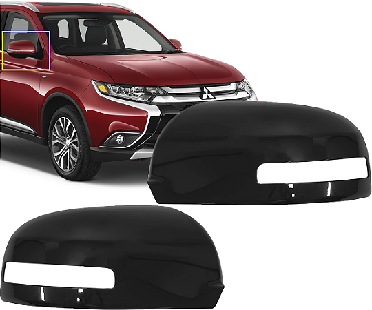 Par Capa Retrovisor Outlander 2013 a 2021 C/ Furo Seta