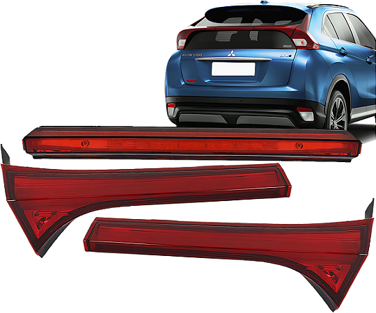 Kit Lanterna Traseira Porta Malas Eclipse Cross 2018 a 2011