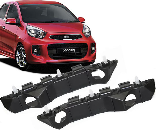 Par Guia Suporte Parachoque Dianteiro Picanto 2012 a 2018