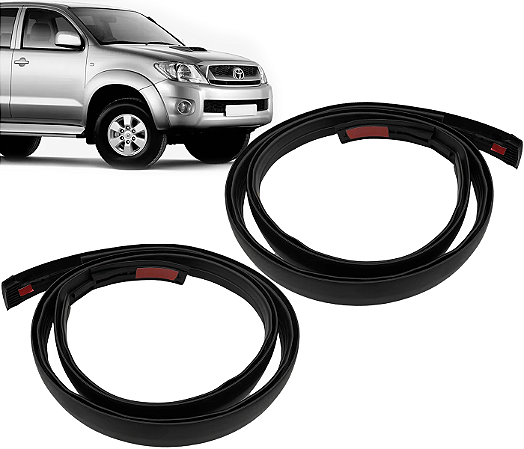 Par Friso Borracha Lateral Teto Hilux Srv 2005 a 2015