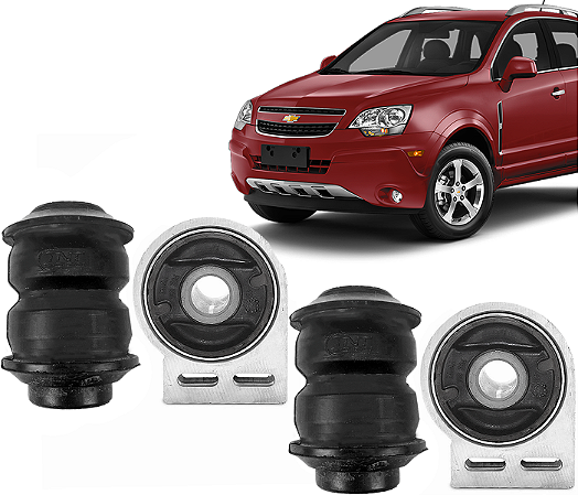 Kit Conjunto 4 Buchas Balança Bandeja Dianteira Captiva 2009 a 2017