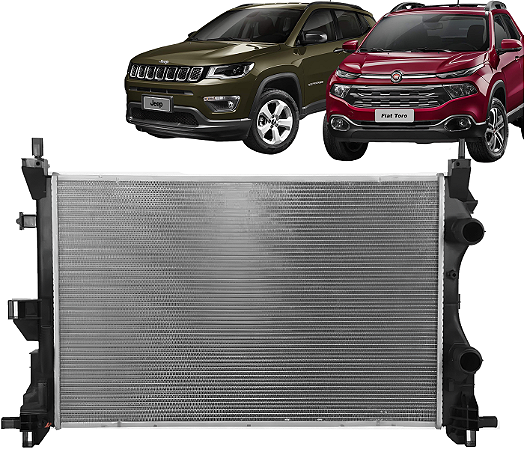 Radiador Agua Toro 2.4 Compass 2.0 Flex 2017 a 2021