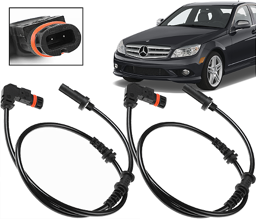 Par Sensor Freio Abs Dianteiro C180 C200 C250 2007 a 2014