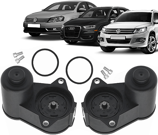Par Motor Freio Mão Pinça Estacionamento Q3 Passat RS3 Tiguan 6 Dentes