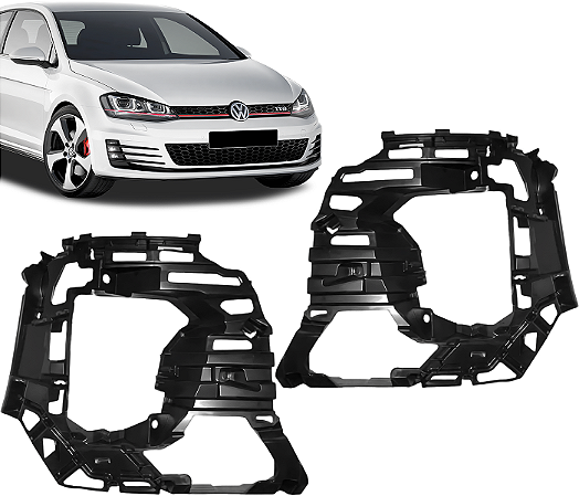 Par Suporte Parachoque Farol Milha Neblina Golf Gti 2018 2019 2020 Mk7.5
