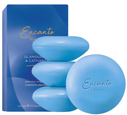 Sabonetes Encanto Glamourosa & Cativante - Caixa com 4 unidade 80g cada.