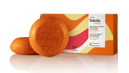 Sabonete em Barra - Esfoliante Flor de Gengibre e Tangerina - Caixa com 2 unidade 90g cada