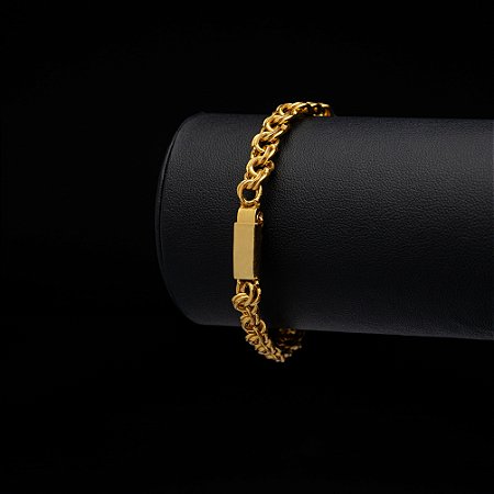 Pulseira Friso S (5 mm) - Fecho Gaveta uma trava - 20 cm