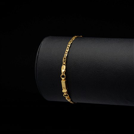 Pulseira Piastrini (2 mm) - Fecho Gaveta - 21cm