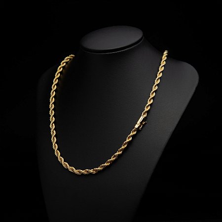 Corrente Baiano (8 mm) - Fecho Bomba - 70 cm