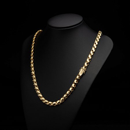 Corrente Friso S (8 mm)- Fecho Gaveta (uma trava) - 60 cm