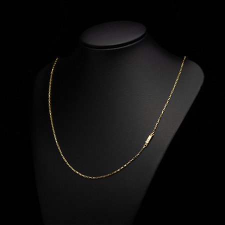 Corrente Tijolinho (2 mm) - Fecho Gaveta - 70 cm