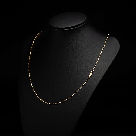 Corrente Tijolinho (1 mm) - Fecho Gaveta - 70 cm