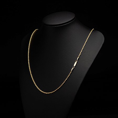 Corrente Baiano (2 mm) - Fecho Gaveta - 70 cm