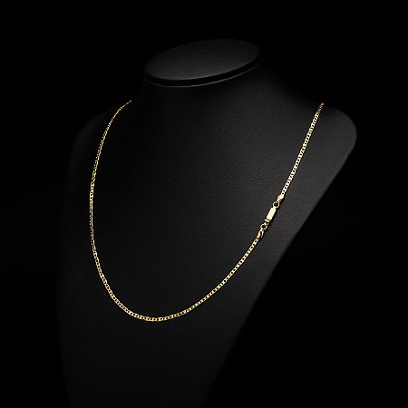 Corrente Piastrini (2 mm) - Fecho Gaveta - 60 cm