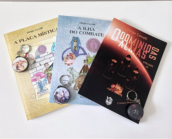 Trilogia Criaturas Dimensionais (A placa Mística, A ilha do Combate, O Domínio das Almas)
