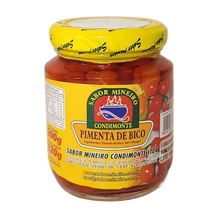 Pimenta Bico Vermelha Sabor Mineiro - 120G (Vidro)