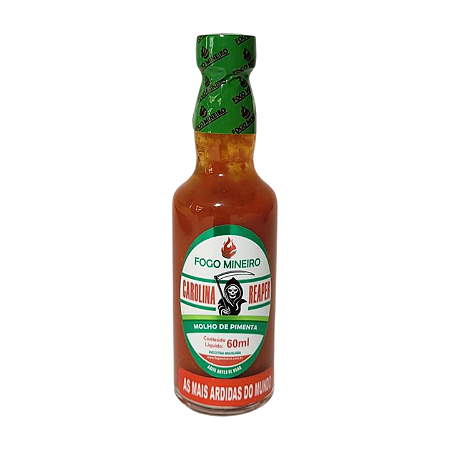Molho de Pimenta Carolina Reaper - 60ml (Vidro)