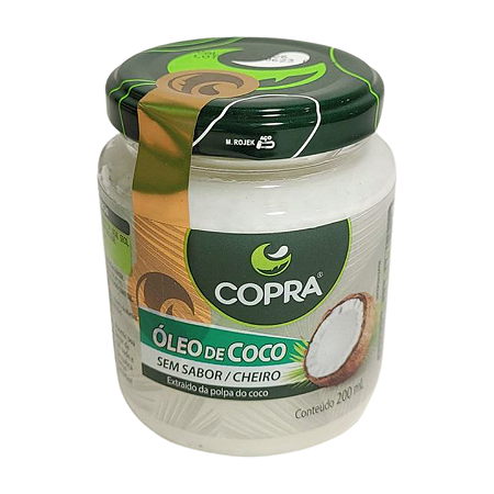 Óleo de Coco sem Sabor COPRA - 200ml (Vidro)