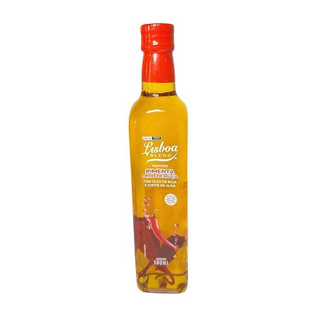 Azeite com Óleo de Soja e Pimenta Dedo de Moça Lisboa Blend - 500ml (Vidro)