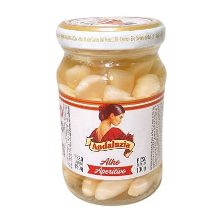 Alho em Dente Aperitivo Andaluzia - 100g (Vidro)