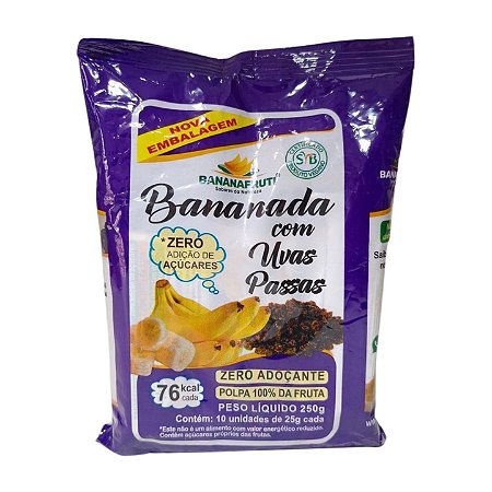 Bananada com Uva Passa - 250g