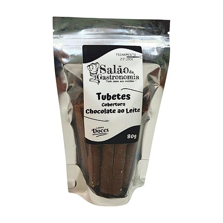 Tubetes Cobertura Chocolate ao Leite (Stand Up) 80g