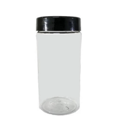 Pote Plástico Redondo Tampa Lisa - 400ml