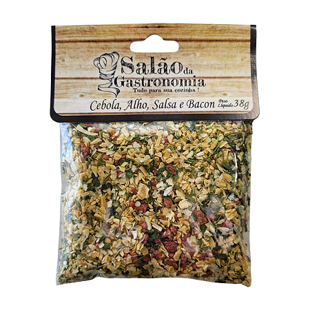 Cebola, Alho, Salsa e Bacon (Sachê) 38g