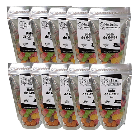 Bala de Goma Sino (Stand Up) 200g X 10