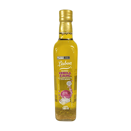 Azeite com Óleo de Soja Cebola e Alho Lisboa Blend - 500ml (Vidro)