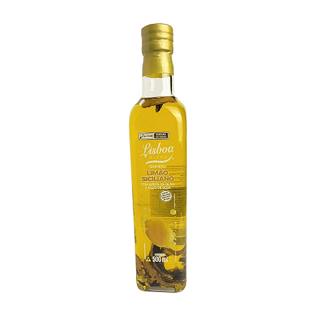 Azeite com Óleo de Soja e Limao Siciliano Lisboa Blend - 500ml (Vidro)