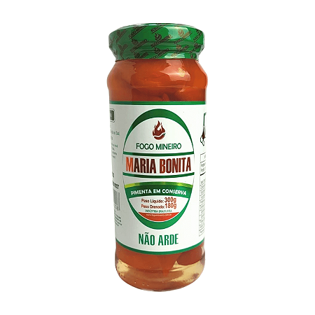 Pimenta Maria Bonita Fogo Mineiro - 180g (Vidro)