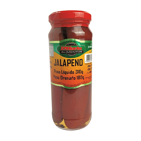 Pimenta Jalapeno Vermelha Da Horta - 180g (Vidro)