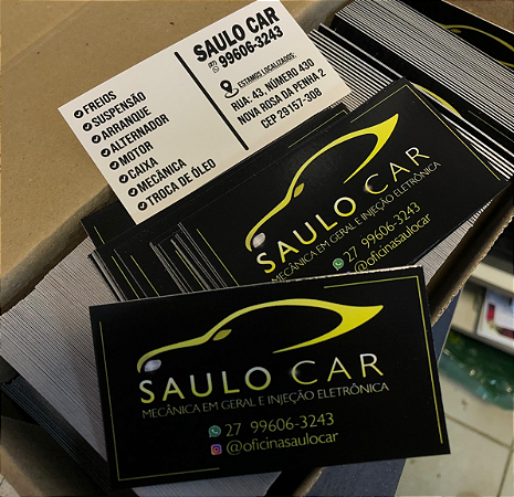 CARTÕES DE VISITA COUCHÊ 300G VERNIZ 9X5CM