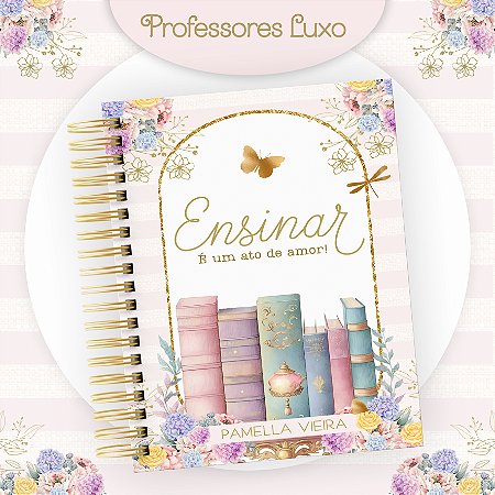 kit agenda + caneca tema professora