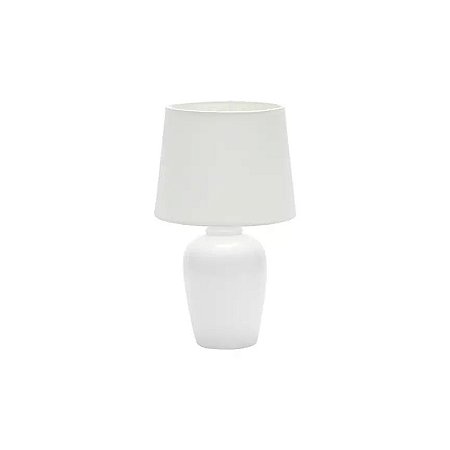 Abajur Taschibra Pottery Branco 32cm